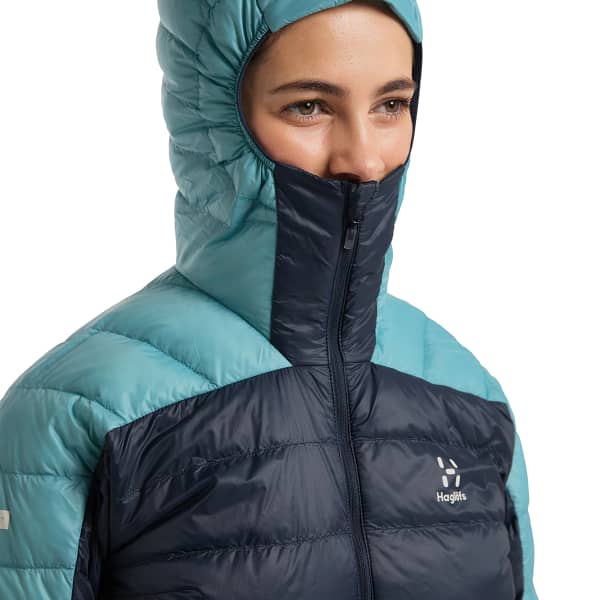 Doudoune ski de randonnée HAGLÖFS L.I.M DOWN HOOD W TARN BLUE/FROST BLUE