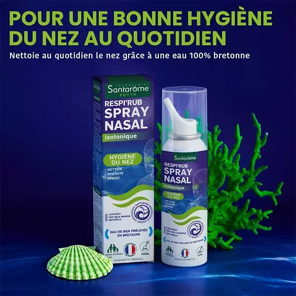 Spray Nasal Bio Isotônico Santarome Respi'rub Limpeza Diária 100 ml