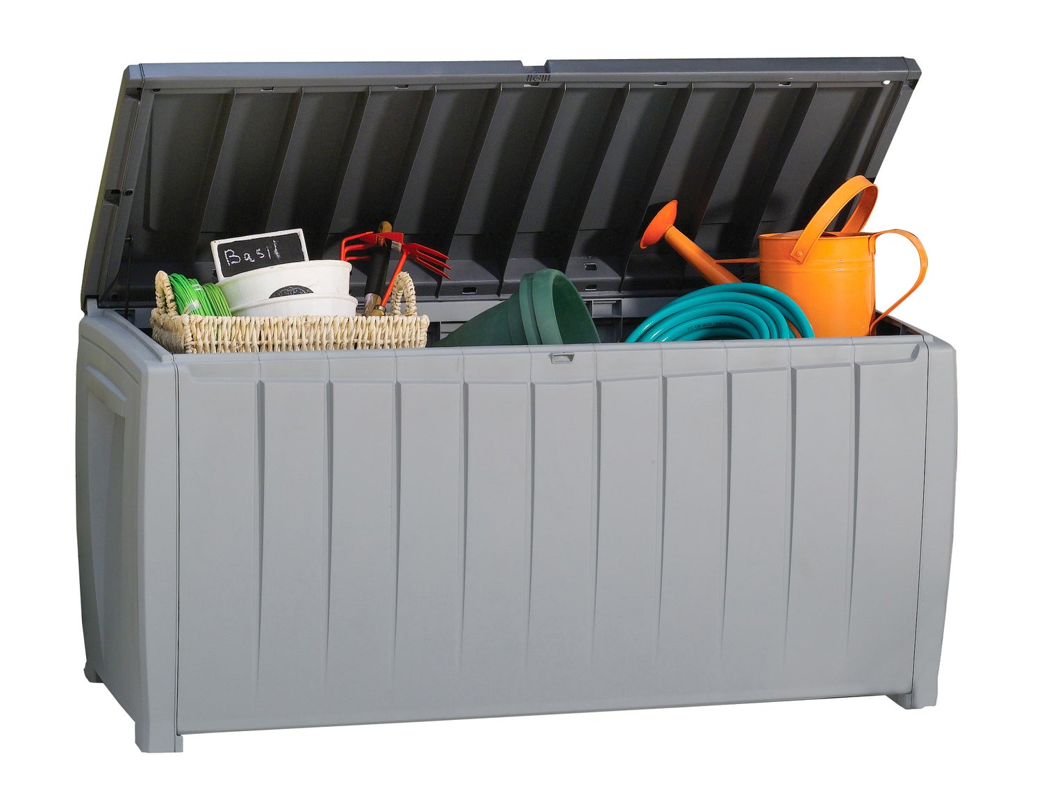 Keter Novel Opbergbox 340L - 124x55x62,5cm - Zwart