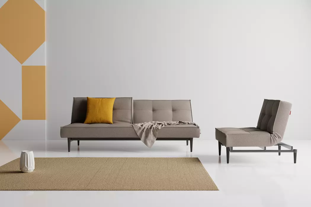 Schlafsofa Splitback Styletto schwarz