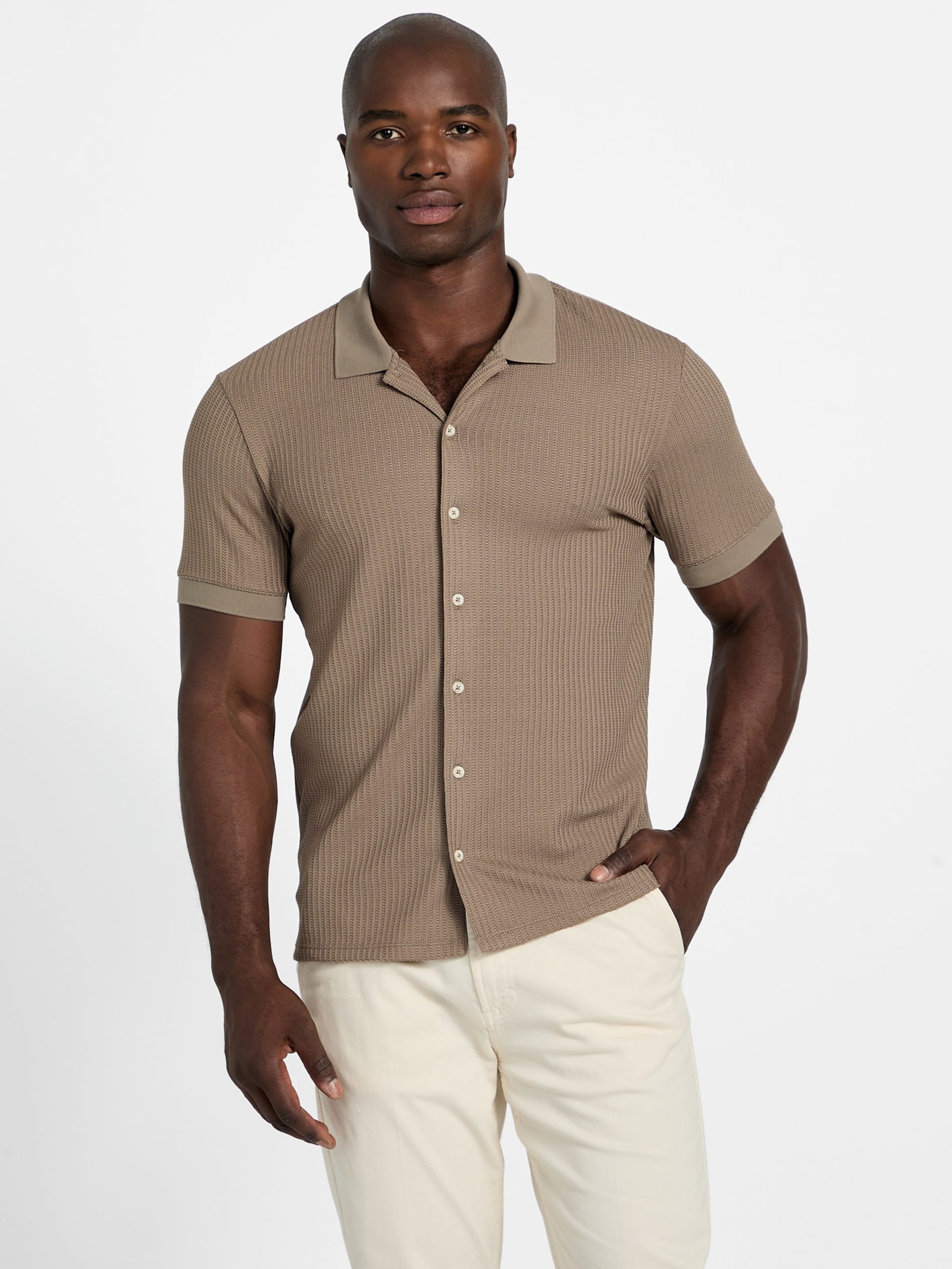 Camisa de malha Pointelle