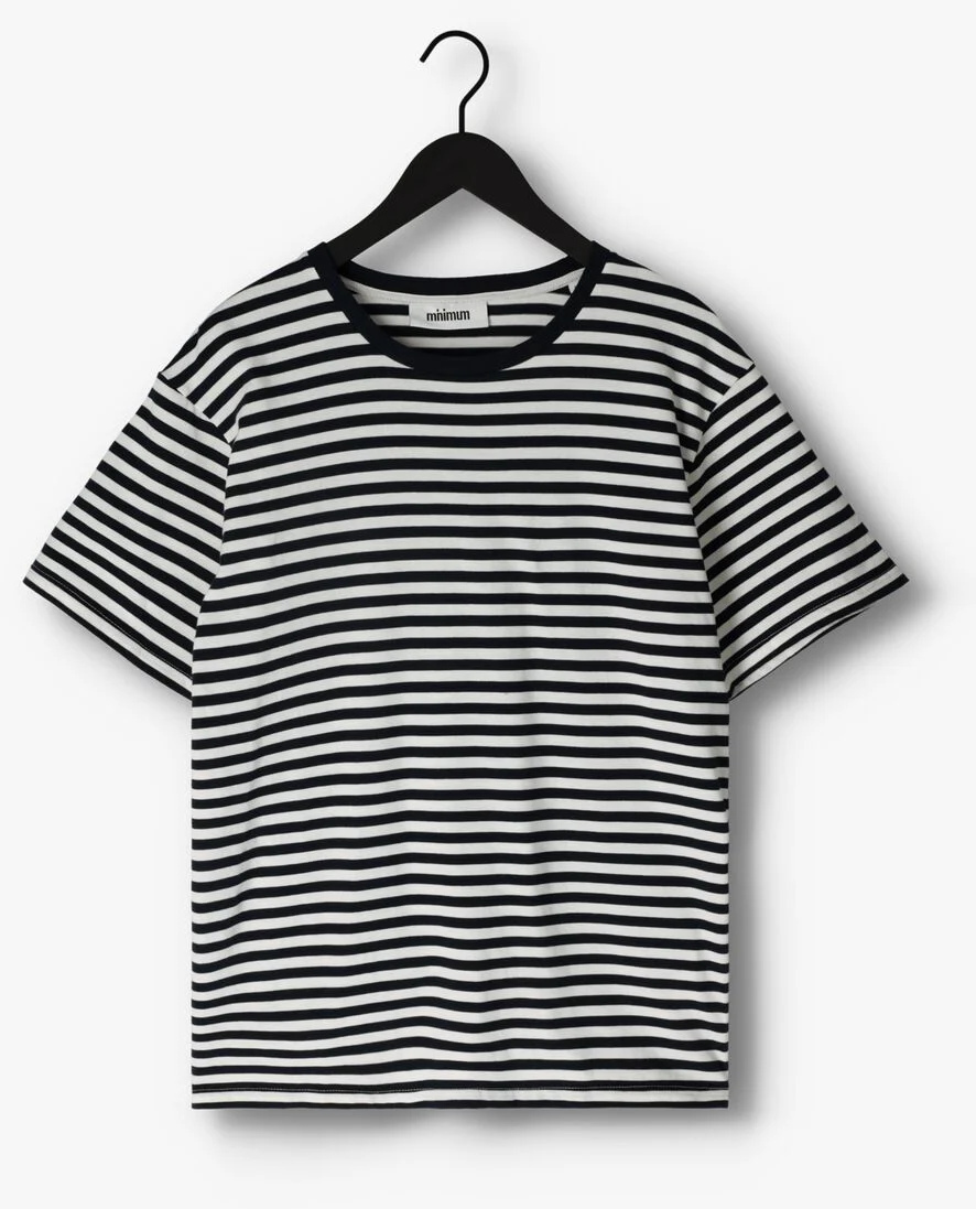 MINIMUM blauwe minimum t-shirt jannus 9322