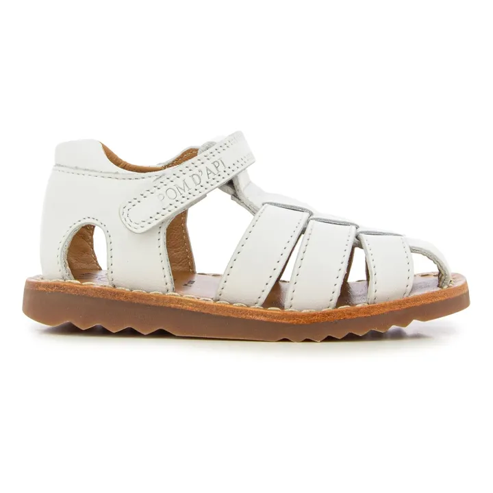 Pom d'Api Sandales Waff Papy | Blanc