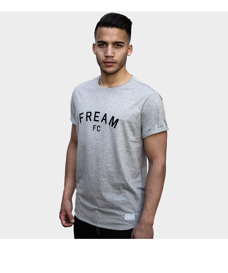 FREAM F.C. Basicline T-Shirt Crew 1 Grau
