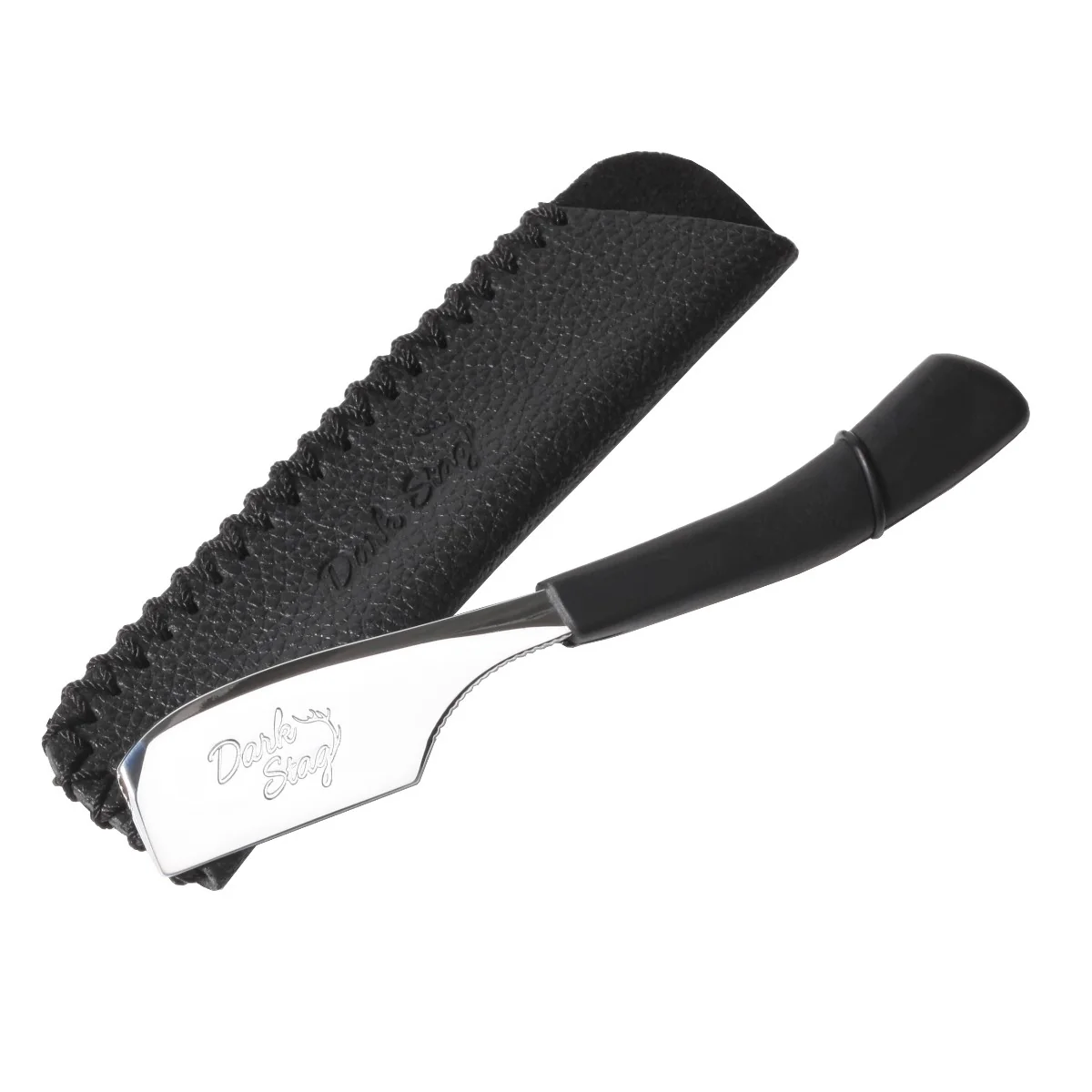 Rasoir barbier Kamisori avec étui en cuir