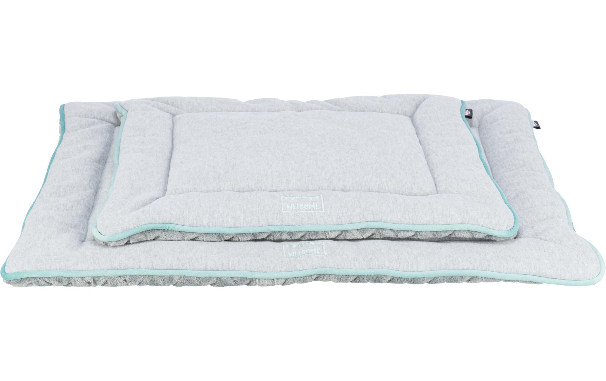 Hunde-Liegematte Junior, 70 x 50 cm, Hellgrau/MintWeicher Liegeplatz für Hunde