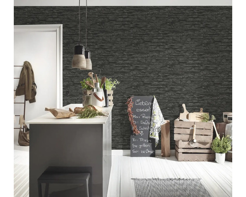 Vliesbehang 7071-23 Best of Wood'n Stone Broken Stone Grey