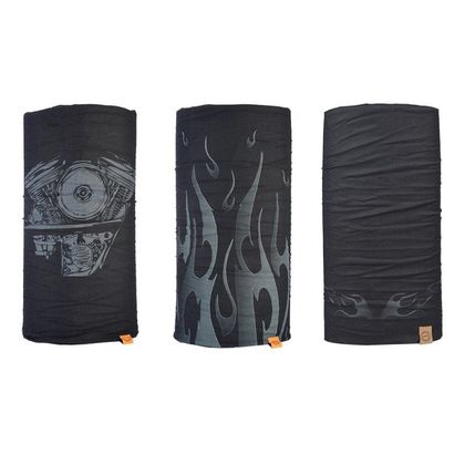 Tour de cou Oxford COMFY HD GRAPHICS 3-PACK - Noir / Gris