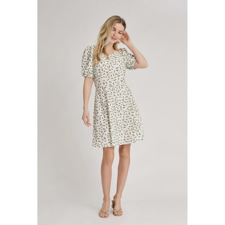 A-VIEW Gino dress White/green