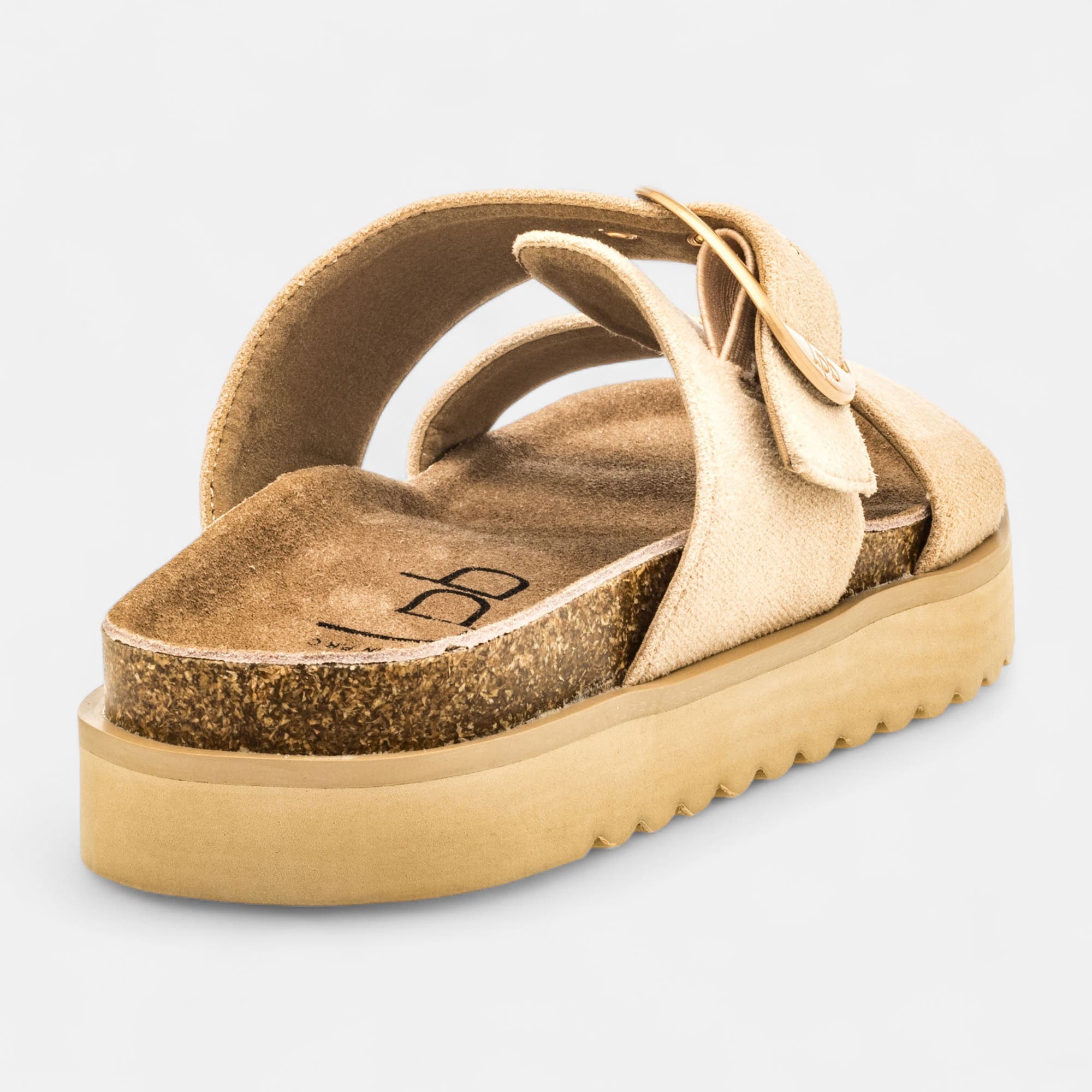 Mules semelle liège Femme beige
