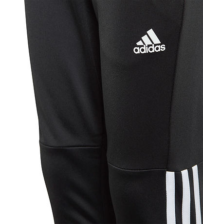 adidas Performance Tr?ningss?t - Cardigan/Bukser - Sort/Hvid/Gr?