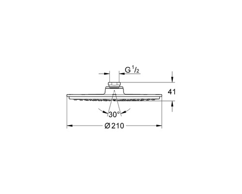 GROHE Rainshower Cosmopolitan 210 28368000 Ø 21 cm chromen douchekop