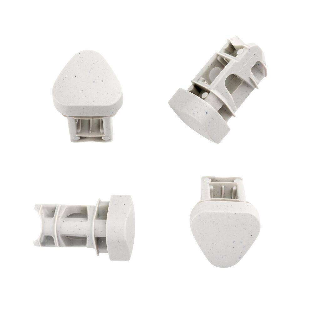 Stuhl und Sessel Bodenschoner-Set (x4) Oron Polymer Beige Sable