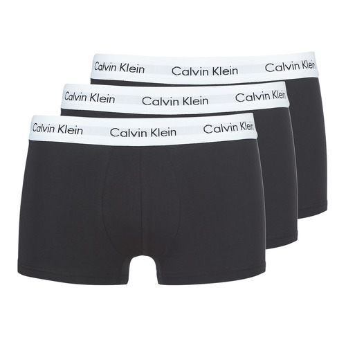 Calvin Klein Jeans - COTTON STRECH LOW RISE TRUNK X 3 Negro
