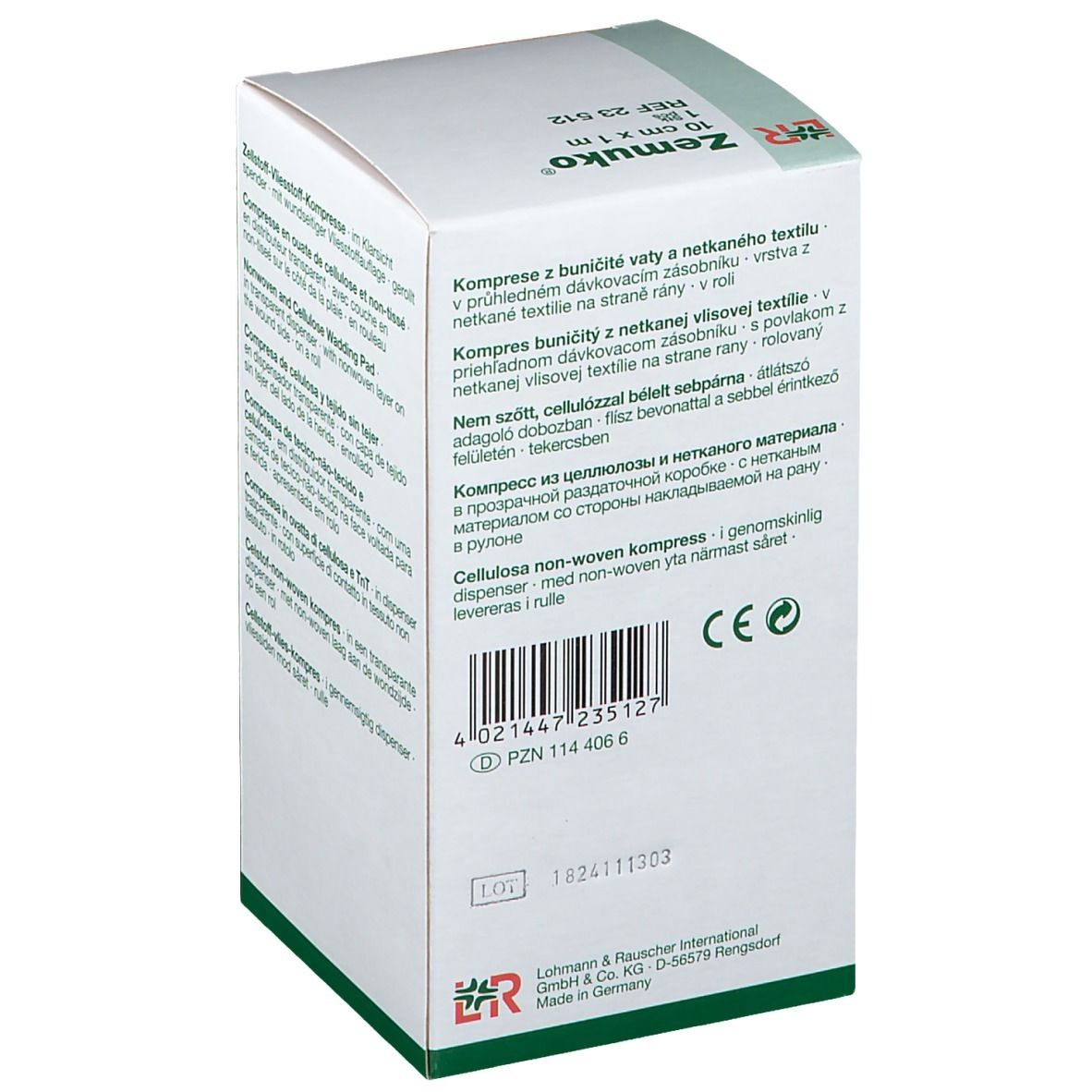 Zemuko Kompr. gerollt 1 m x 10 cm 23512