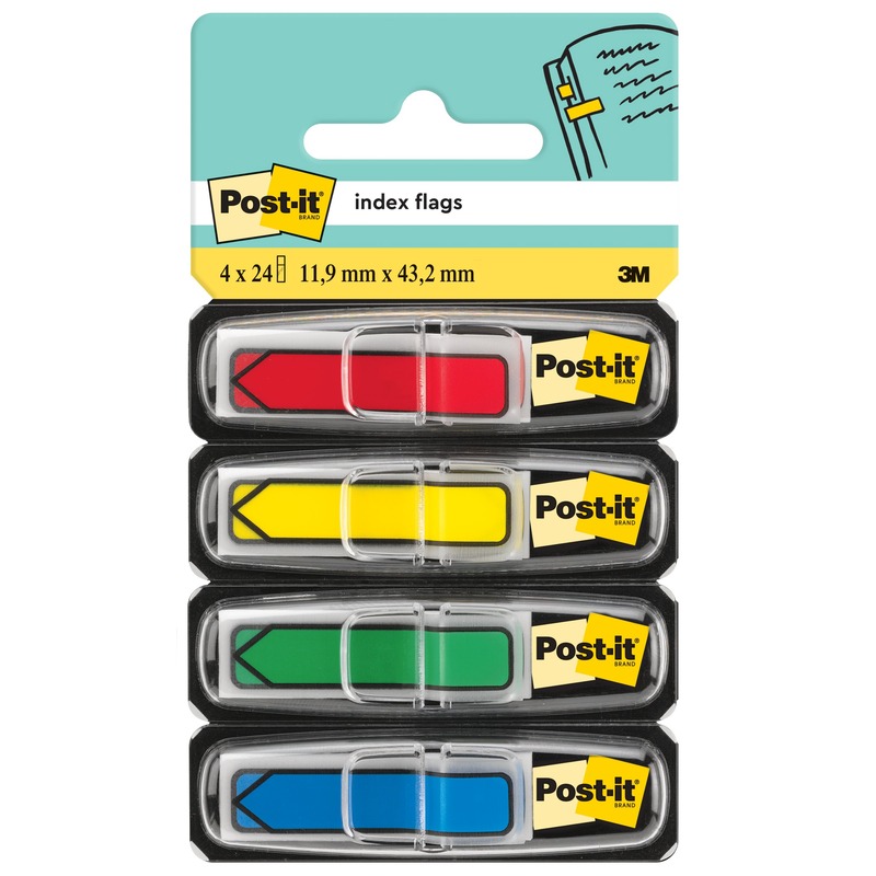 Post-it Index Marker Pfeile, 11.9 x 43.2 mm, 4 x 24 Blatt