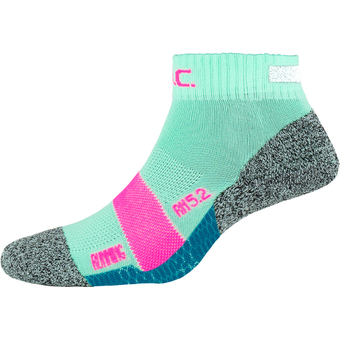 P.A.C. RN 5.2 Running Reflective Pro Short Socken Mint-pink Damen