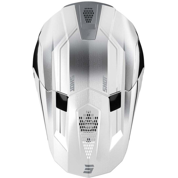 Shot - Casque Lite Challenger Blanc / Noir / Brillant
