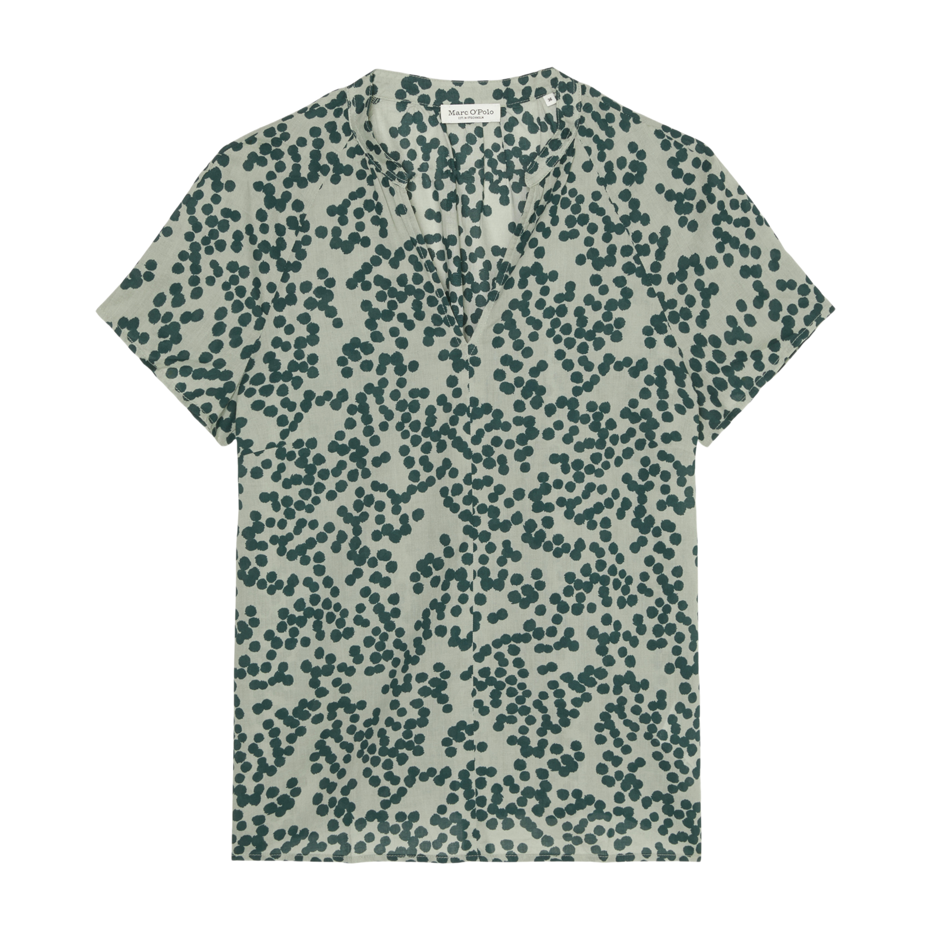Blouse ample imprimée en coton bio | Multicolore