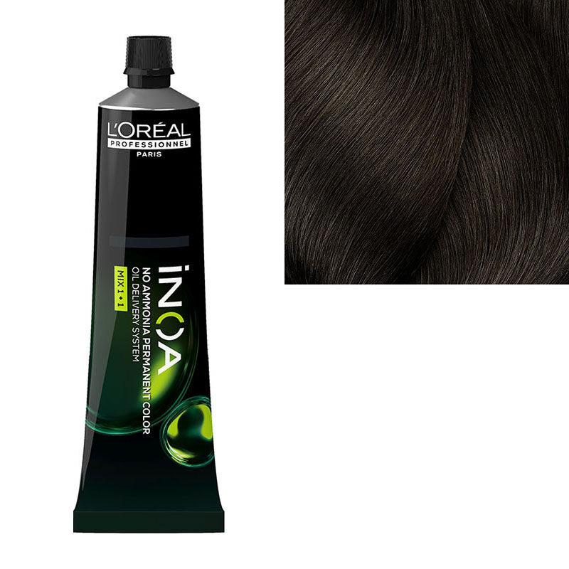 Coloration sans ammoniaque Inoa 5.3 châtain clair doré
