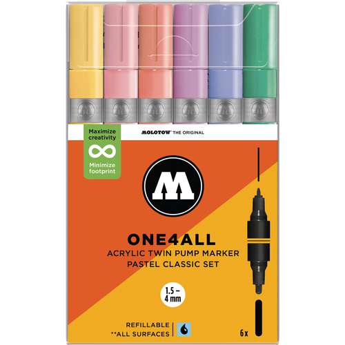 MOLOTOW™ ONE4ALL Acrylic Twin 6er-Sets