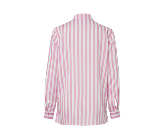 Gestreifte Bluse, rosa