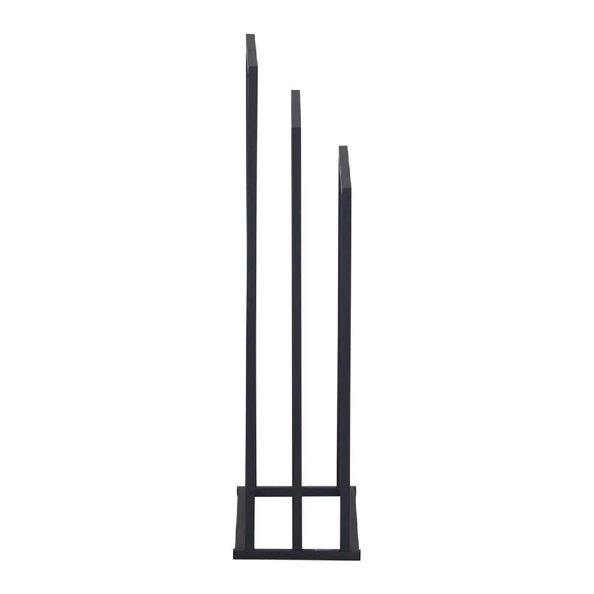 Helloshop26 Porte-serviettes sur pied 3 barres acier