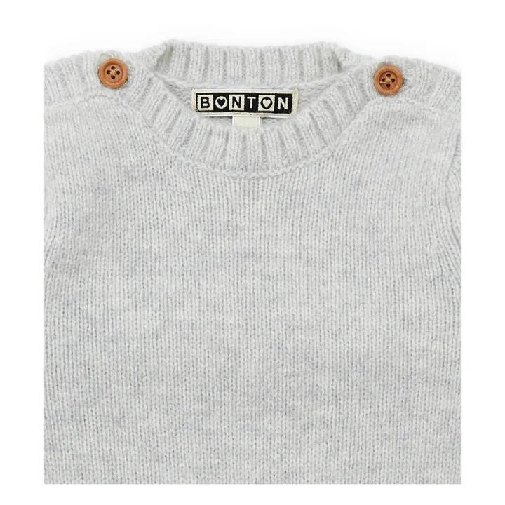 Bonton Combinaison Mérinos | Gris chiné