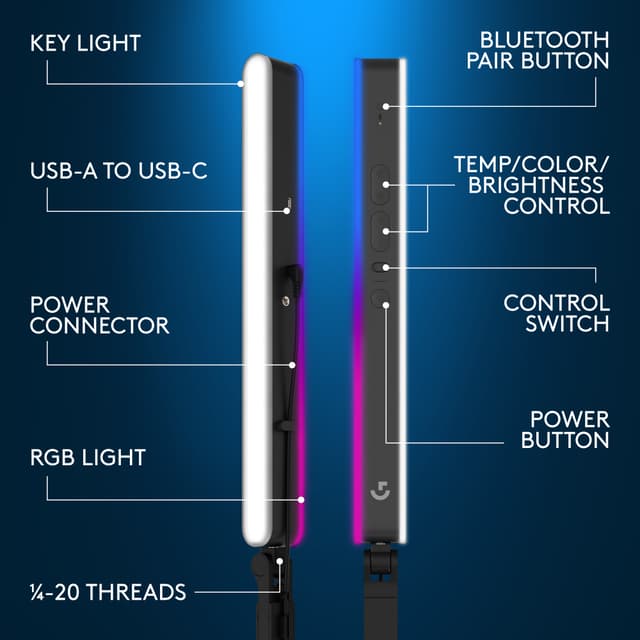Logitech G Litra Beam LX streaming lys (grafit)