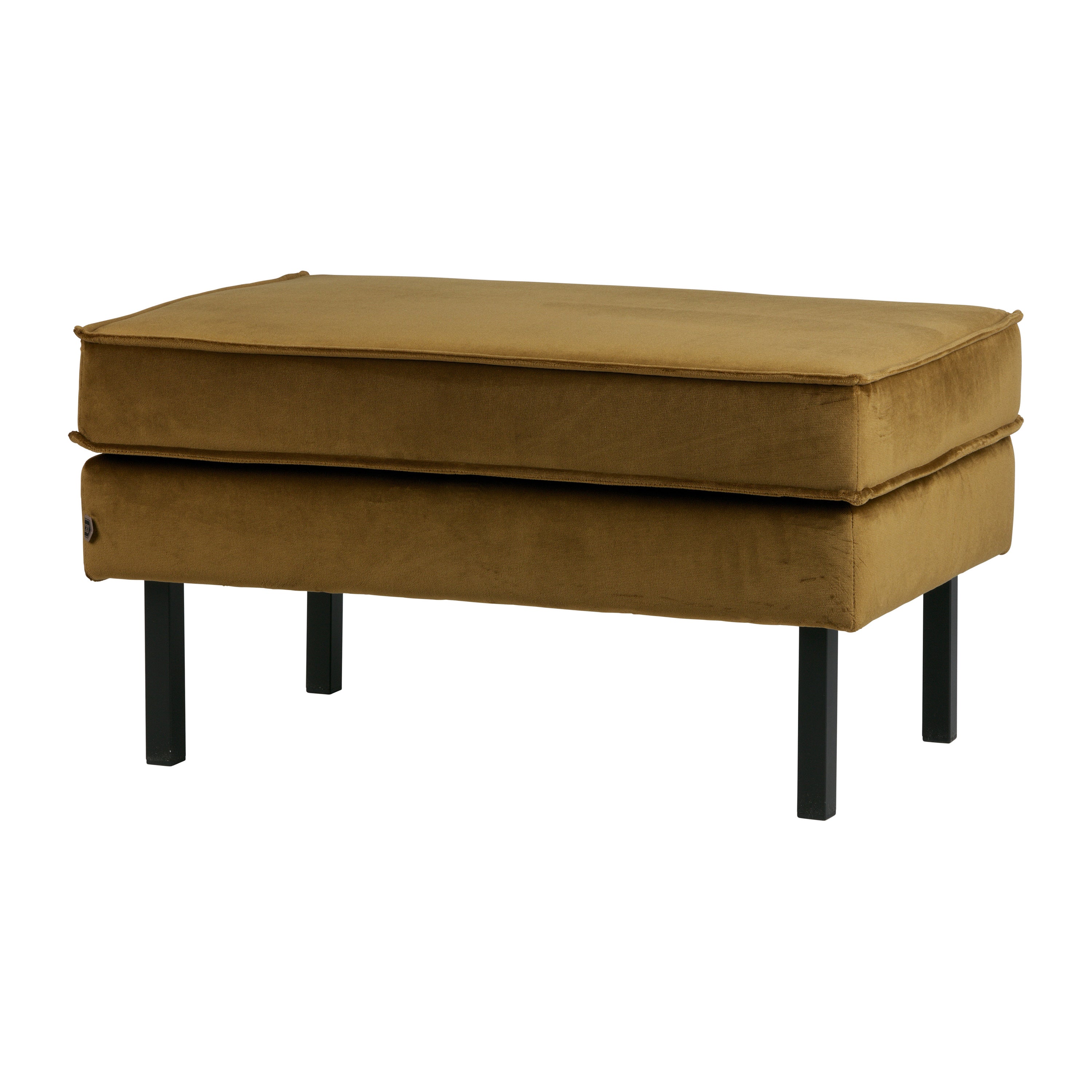 WOOOD Rodeo Hocker - Velvet - Honinggeel