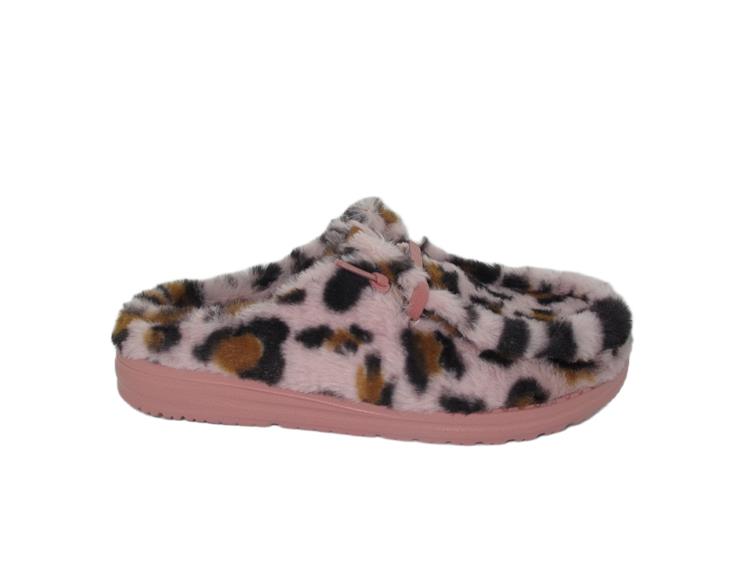 Hey Dude Wendy Slipper Leopard Roze