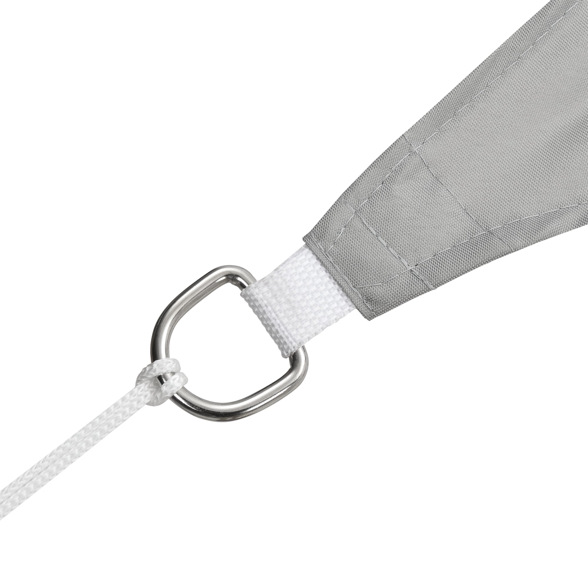 Voile d'ombrage toile d'ombrage toile de protection polyester polyuréthane quadrilatéral gris clair 3x5 m