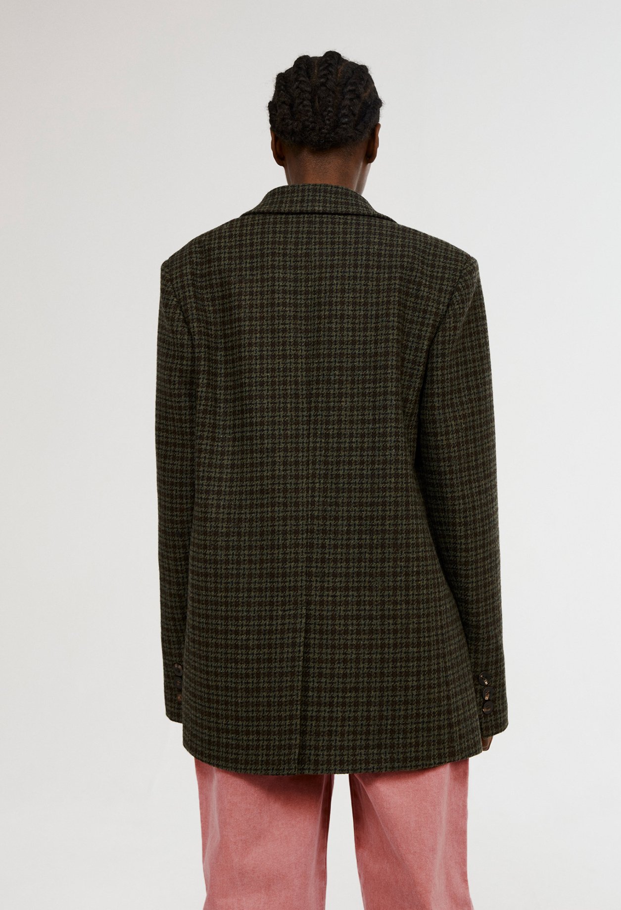 Veste oversize en laine recyclee