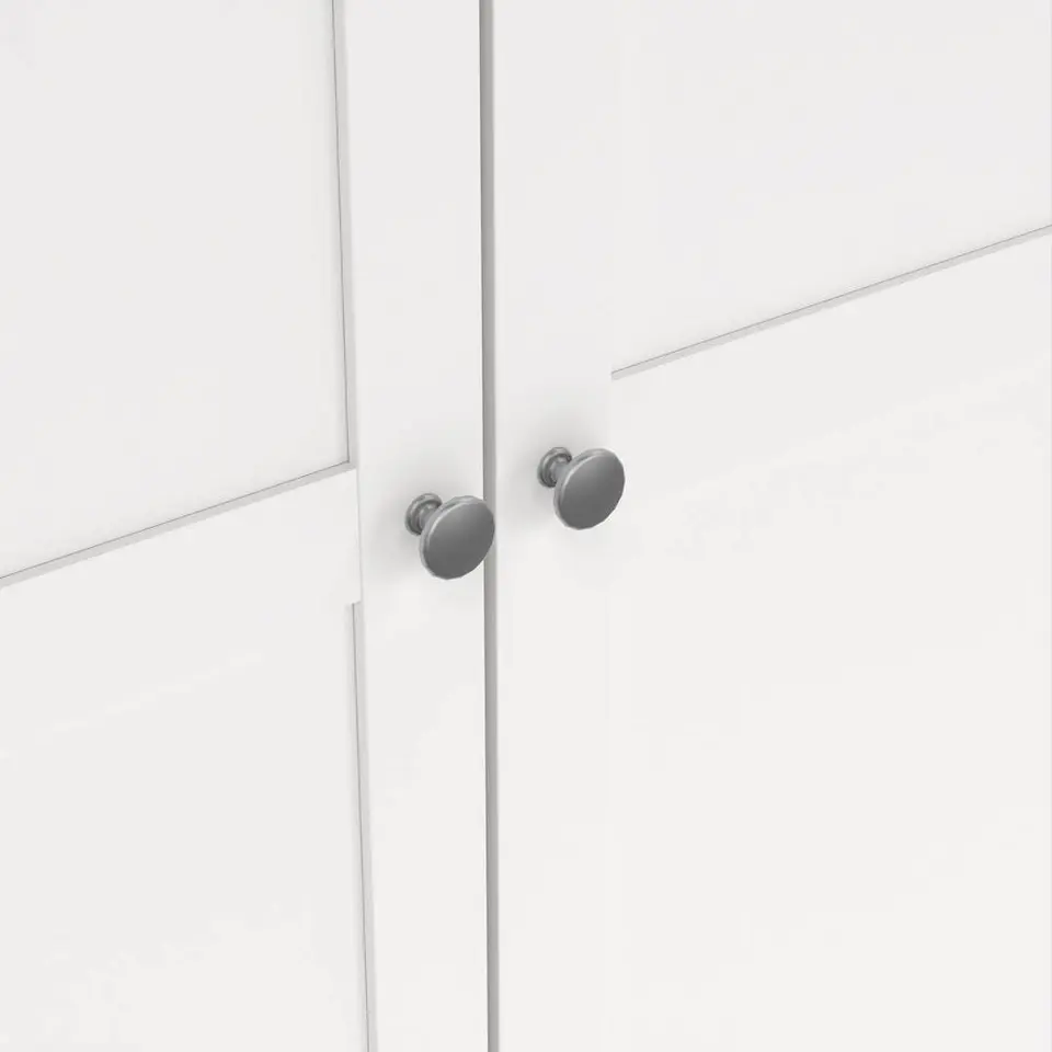 Kledingkast Lynn 3-deurs - wit - 200x147x62 cm