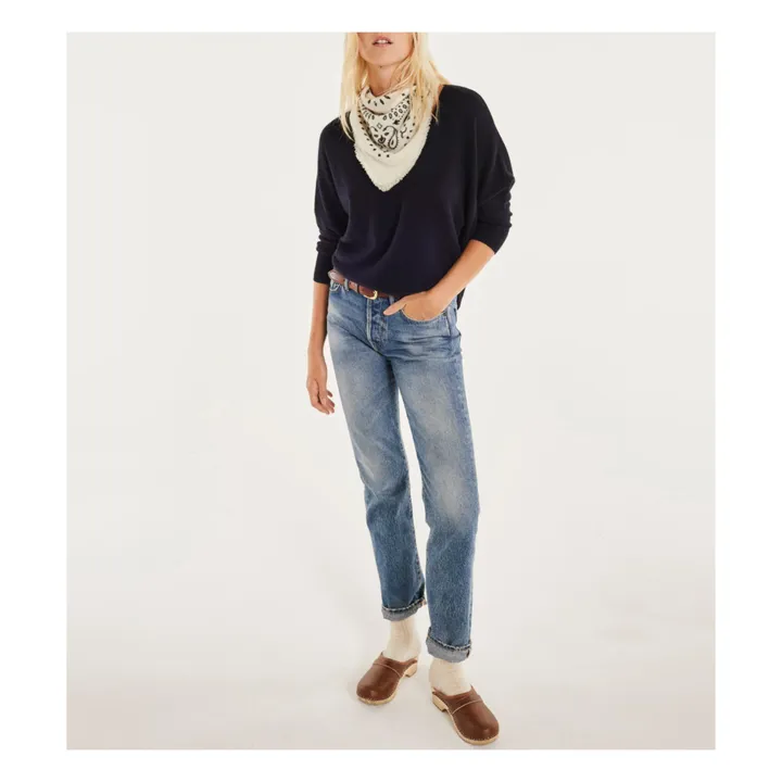 Kujten Pull Minie Oversize Cachemire | Bleu foncé