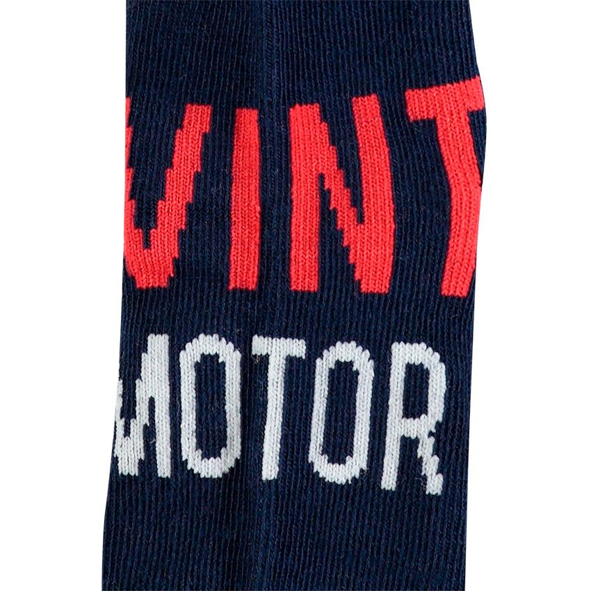 Lot de 2 paires de chaussettes assorties à inscriptions jacquard - Blanc