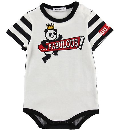 Dolce & Gabbana Bodies k/ä - 3er-Pack - Weiß/Rot m. Panda