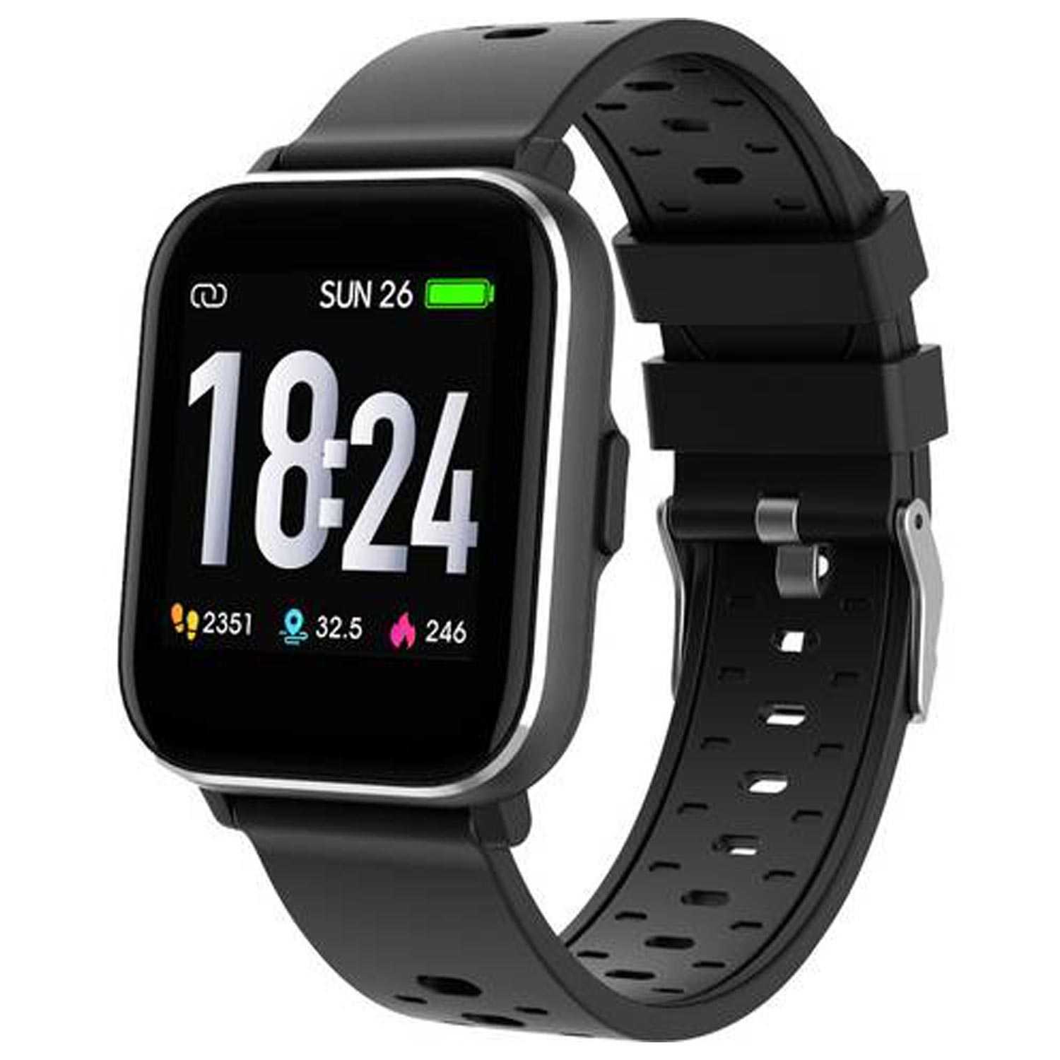 DENVER Smartwatch SW-164 schwarz 1,4″ Full-Touch-Display
