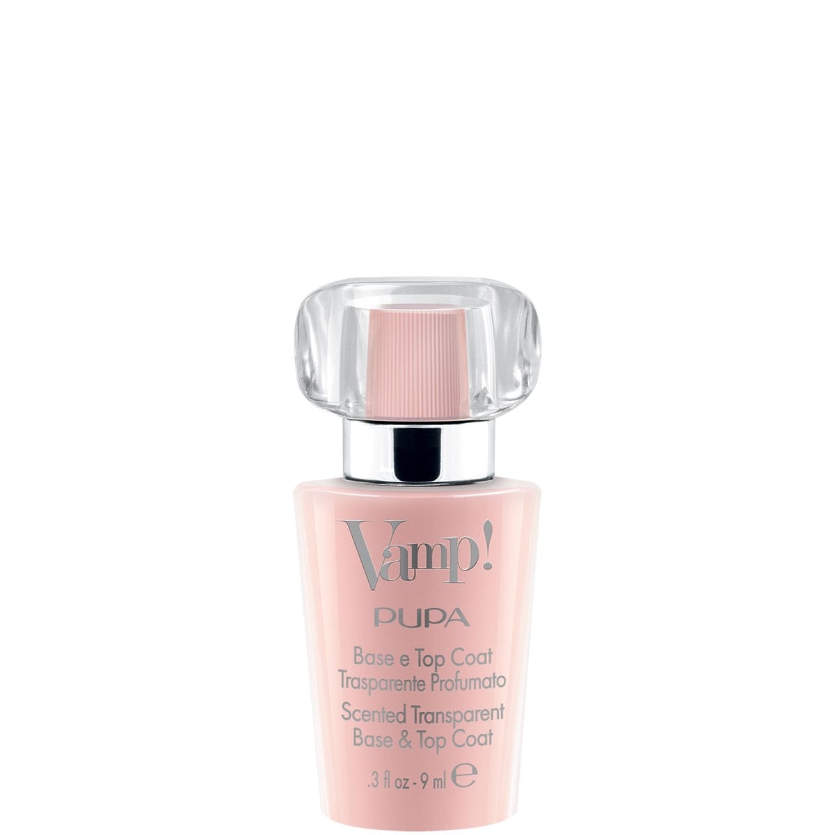 Pupa Vamp! Base et Top Coat Transparent et Parfumé Base et Top Coat transparent et parfumé, fragrance rose