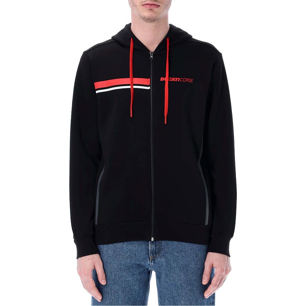 ducati racing - Sweat zippé à capuche Active Noir / Rouge