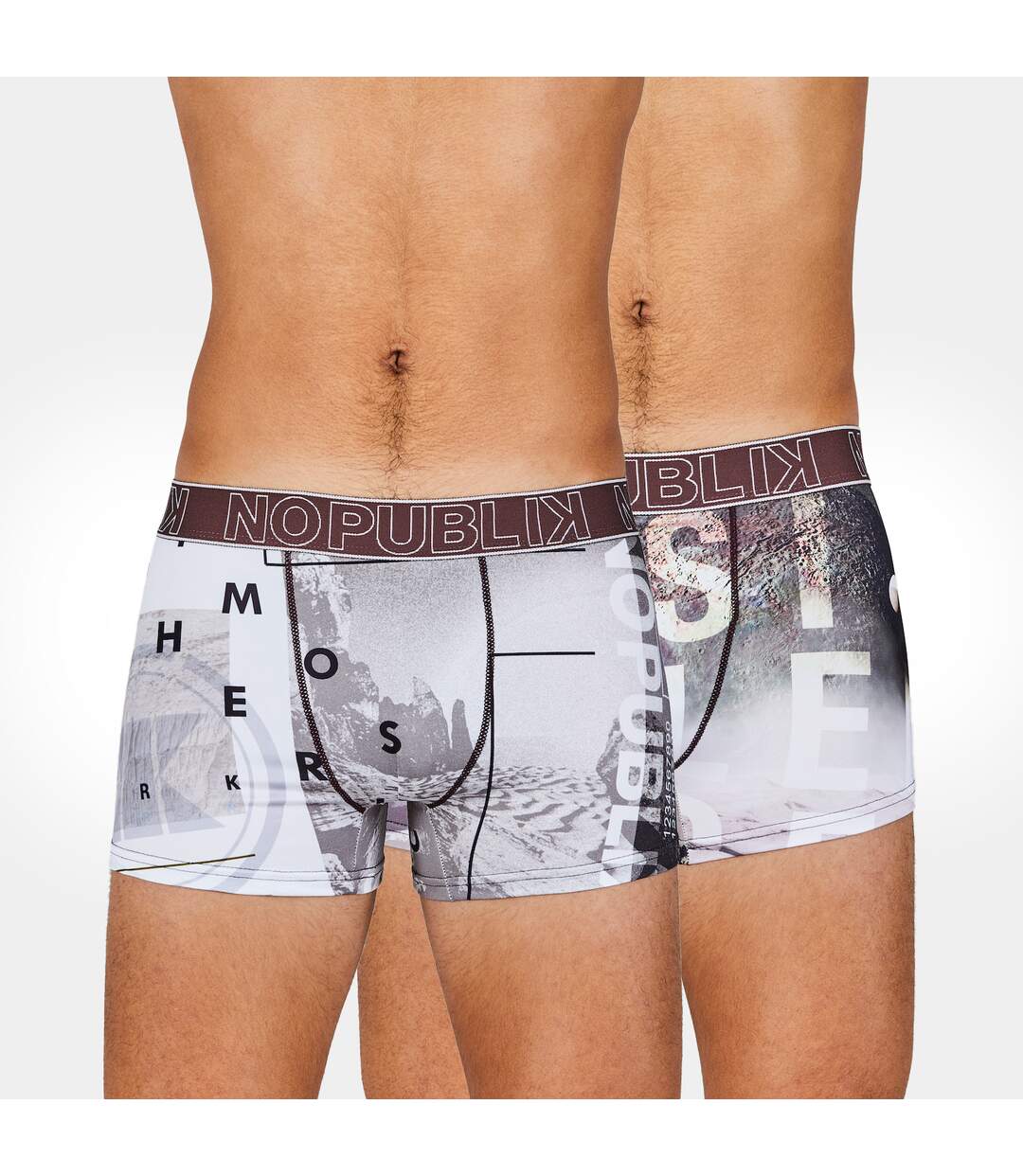 Lot de 2 boxers Moon White