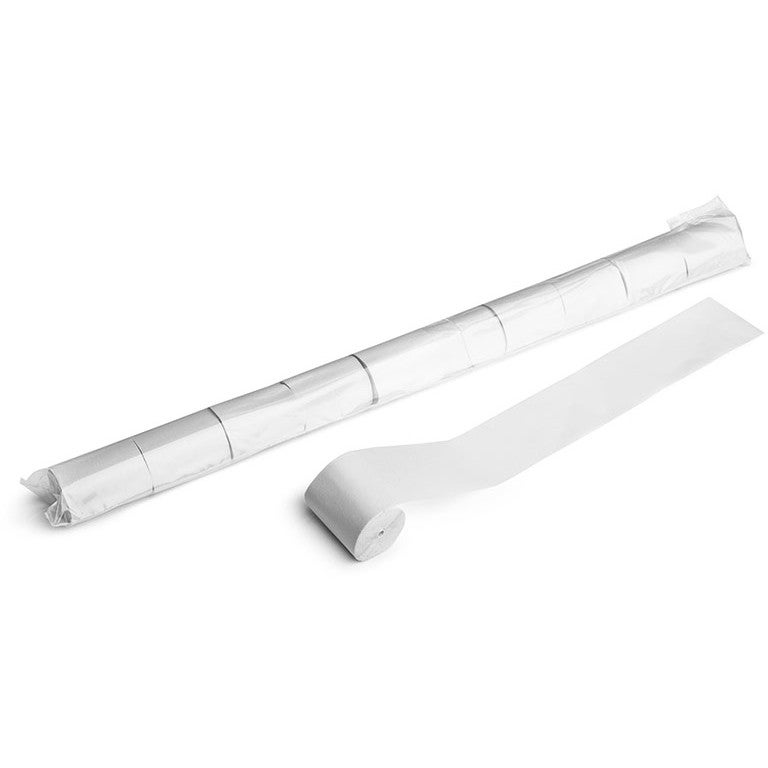 Magic FX STR04WH papieren streamers 20mx5cm wit 10st