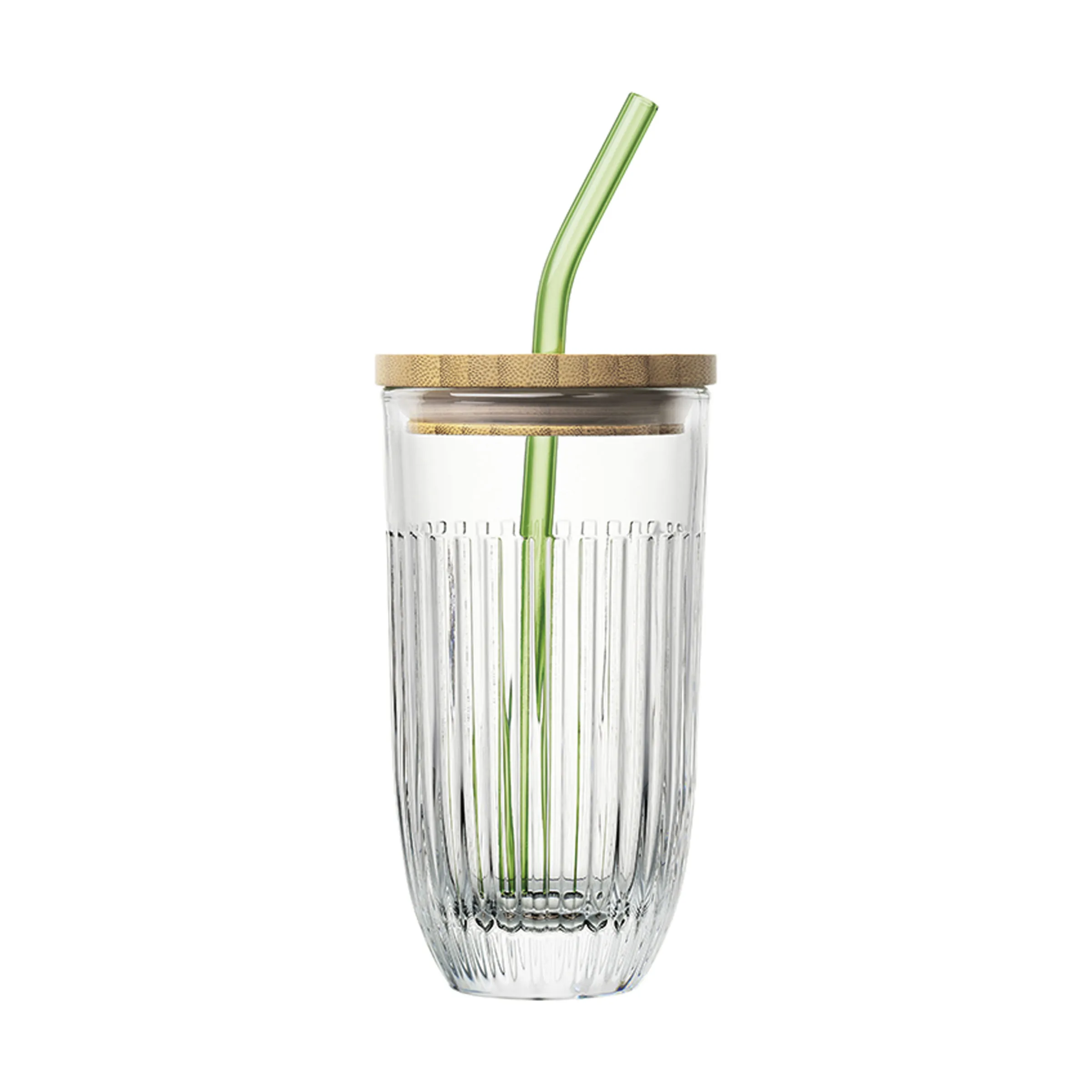 La Rochère Smoothieglas m. Låg og Sugerør