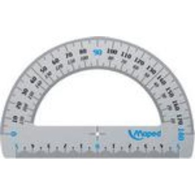 Rapporteur maped 180 degrés 12cm embouts protect system anti-bruit aluminium anodisé résistance optimale