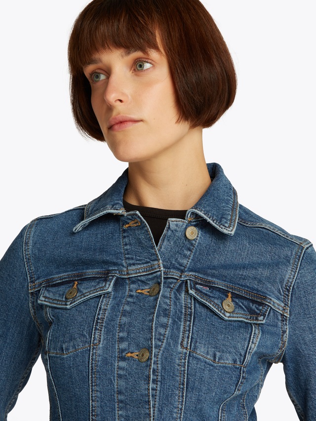 Tommy Jeans Curve Jeansjacke »VIVIANNE SKN JACKET EXT BI8130« in Grossen Grössen