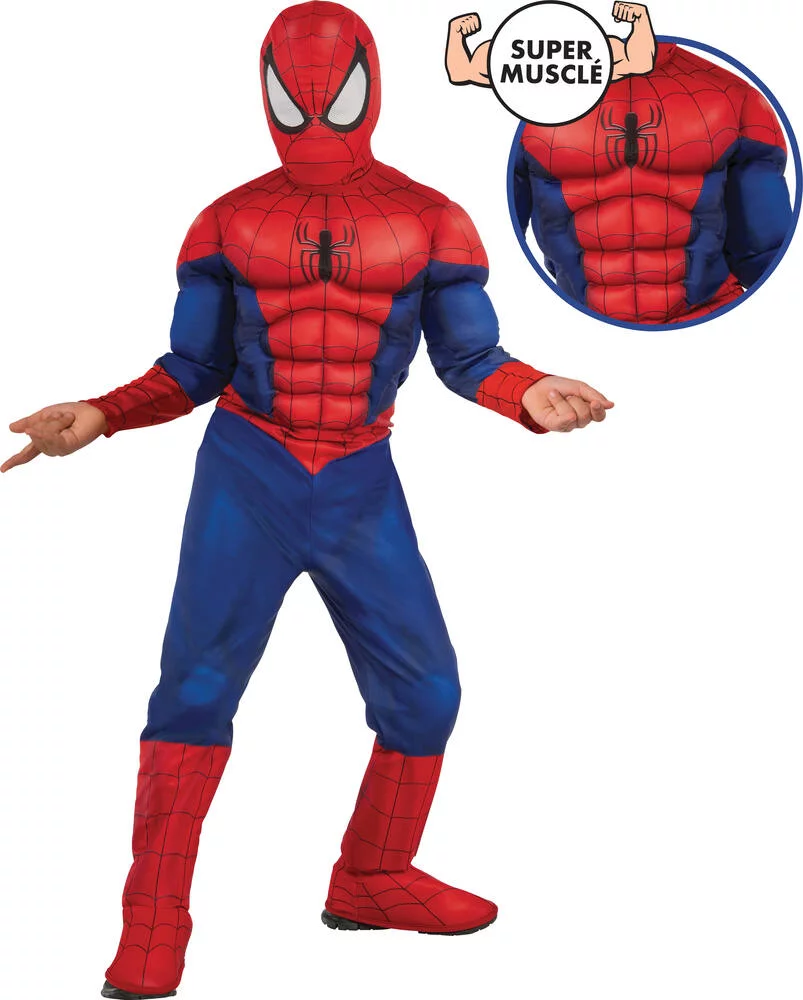SPIDER-MAN - DEGUISEMENT LUXE - TAILLE S 3-4 ANS