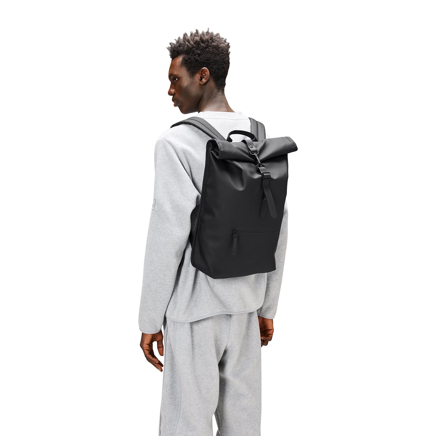 Rains Rolltop Rucksack W3 black