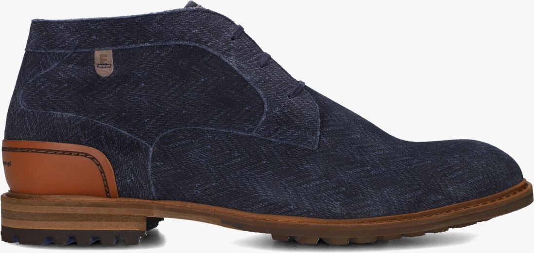 blauwe floris van bommel veterschoenen sfm-50159 crepi