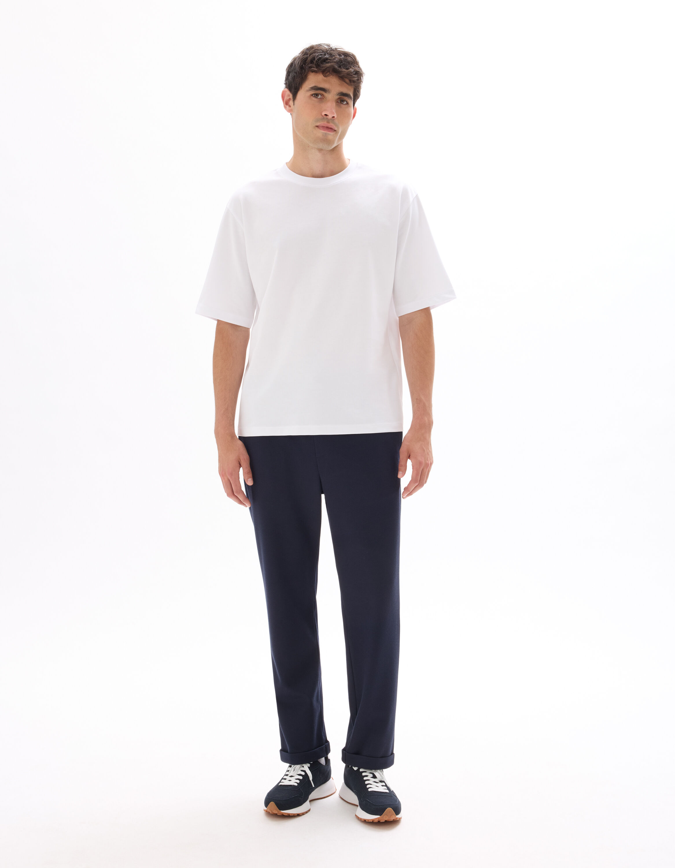 Pantalon 24H slim stretch 7/8e - marine