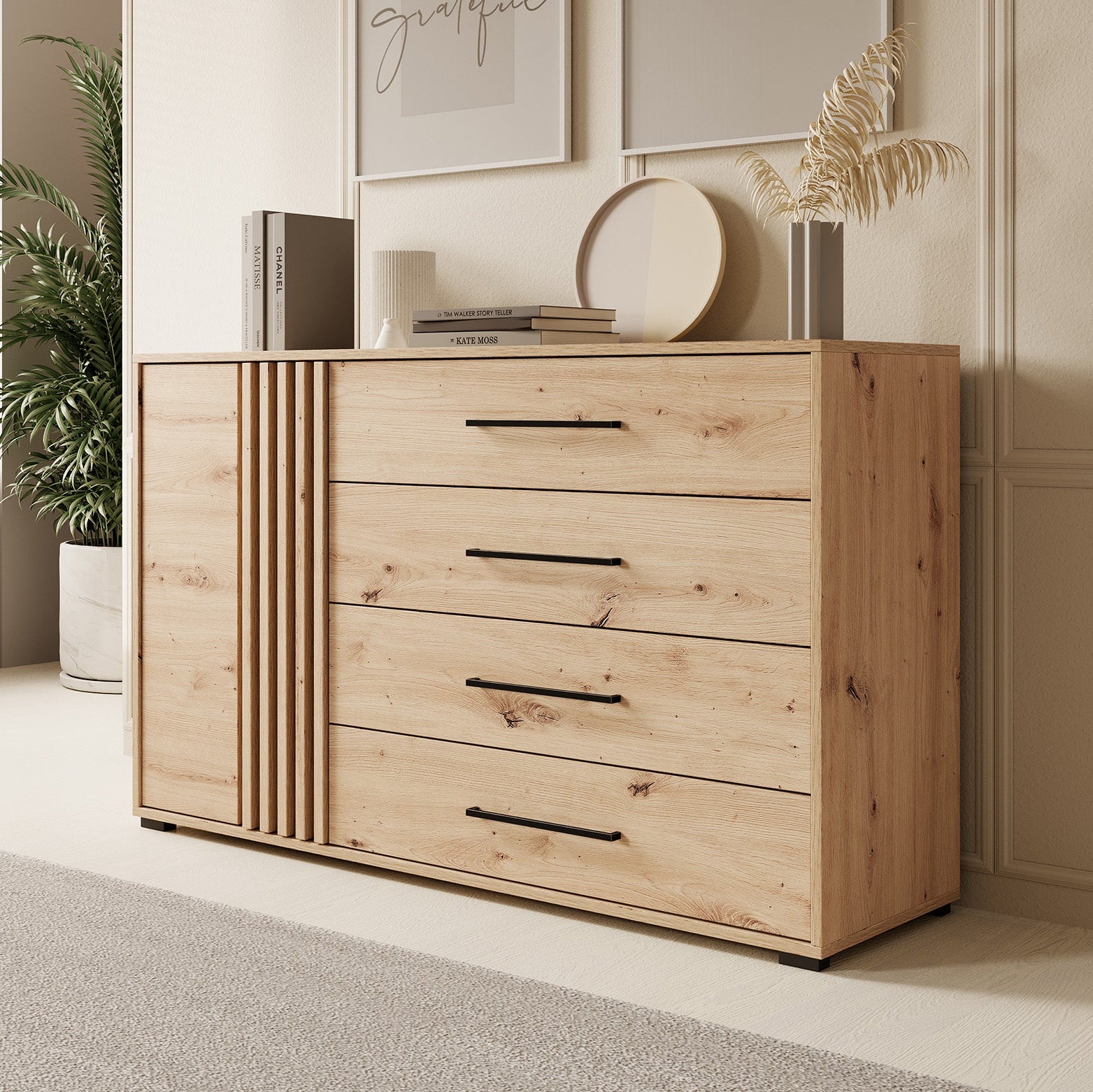 Adyson - Dressoir - Eiken - 138x40x82 cm